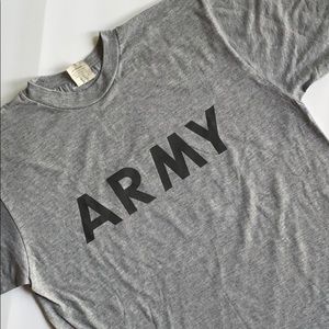 Vintage Army T-Shirt Athletic PT shirt size Medium
